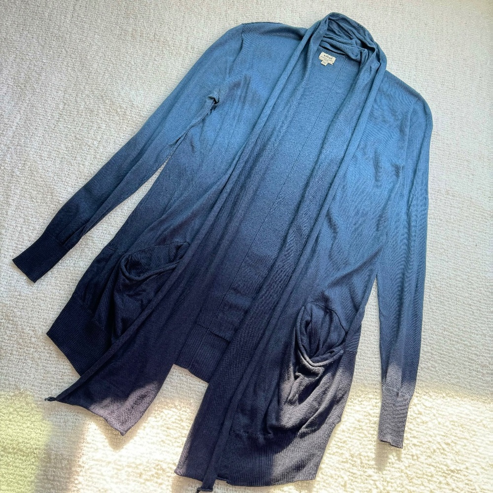 Aritzia Wilfred Ombré Blue Cardigan